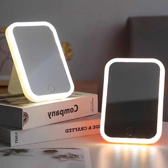 miroir maquillage lumineux different position